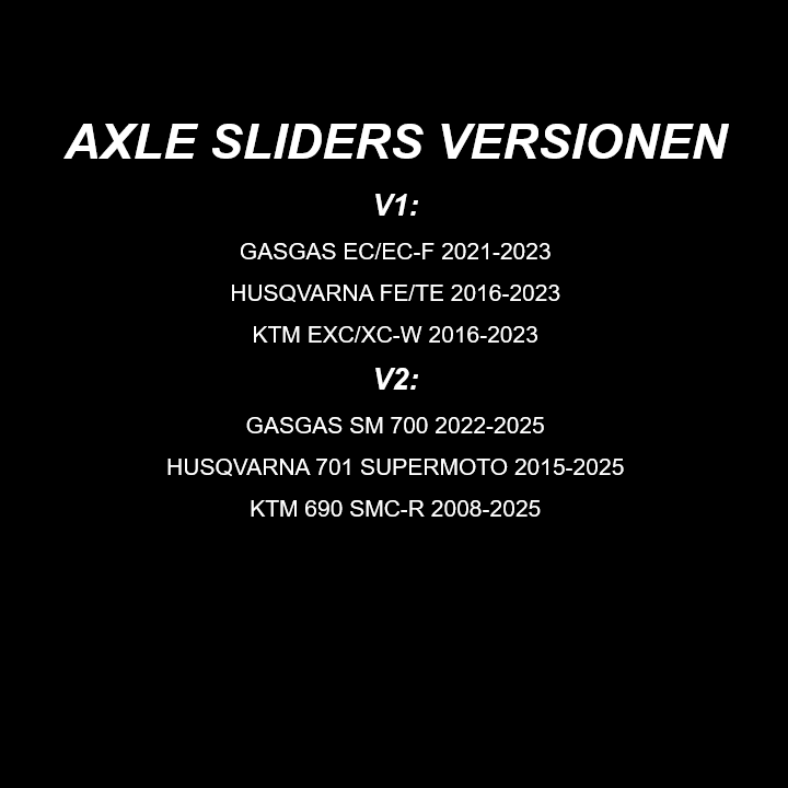 Axle Sliders